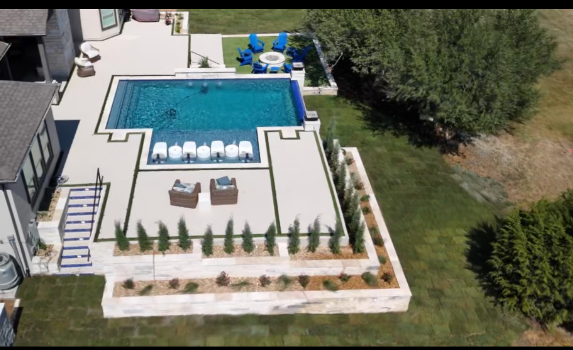 Rolling Hills Custom Oasis Pool