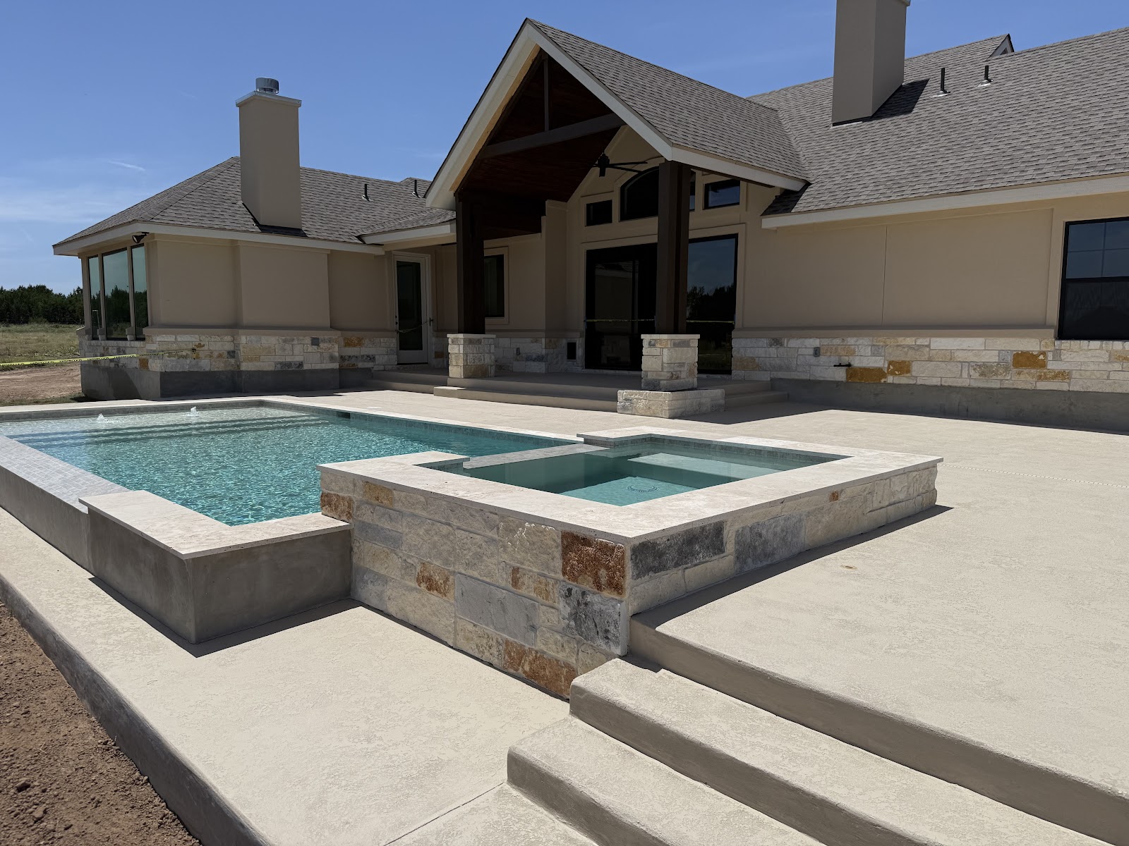 Compact Lap Pool Installation
